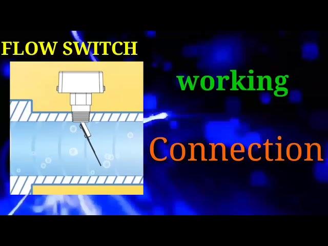 Flow switch working || Flow sensor checking || Flow sensor connection