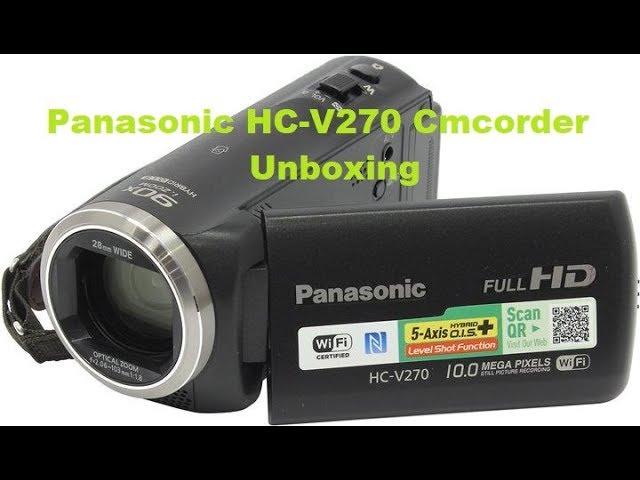 PANASONIC HC-V270 CAMCORDER UNBOXING