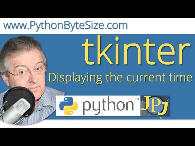 Displaying the current time in a Python tkinter window