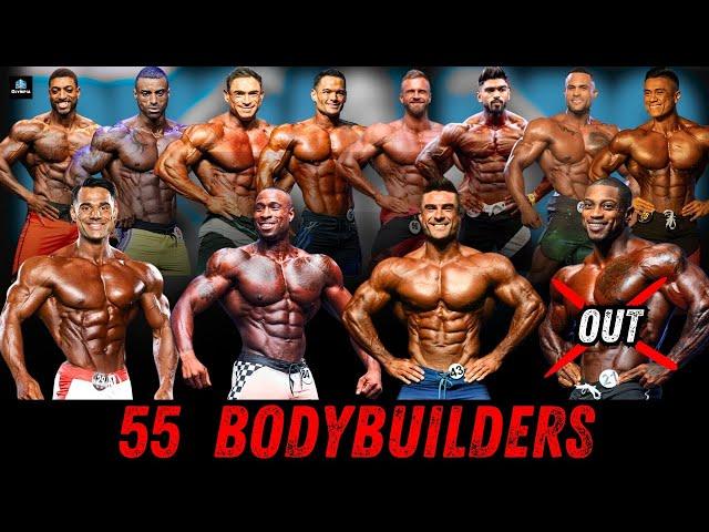 MEN'S PHYSIQUE COMPLETE LINEUP - OLYMPIA 2024 (55 CONTESTANTS)