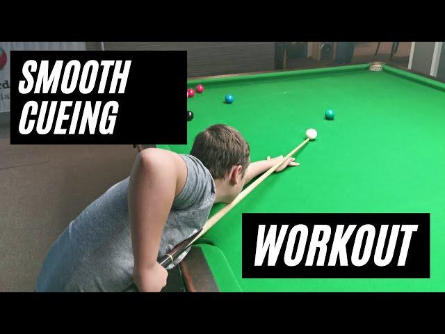 Snooker coaching - Smooth cueing workout (Eryk)