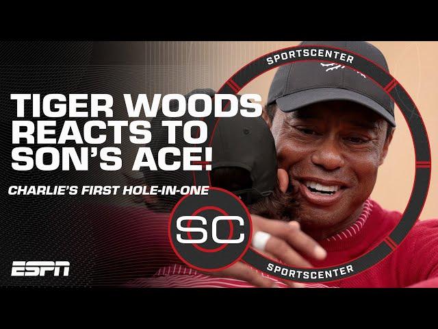 Charlie Woods sinks FIRST Hole-In-One & Tiger Woods reacts at PNC Championship ️ | SportsCenter