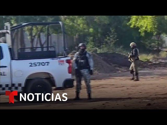 Delincuentes se enfrentan a tiros con la Guardia Nacional en Culiacán | Noticias Telemundo