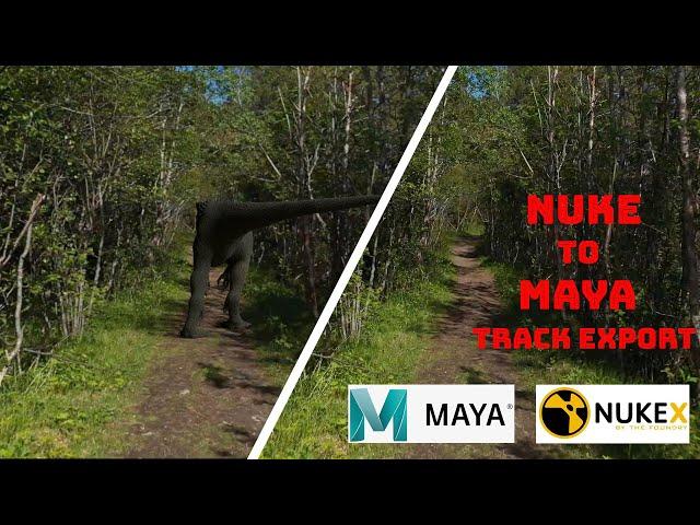 NukeX to Maya Track Export / Tutorial