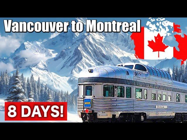 8 DAYS Canada's Sleeper Train Adventure! (Vancouver to Montreal) | The Canadian