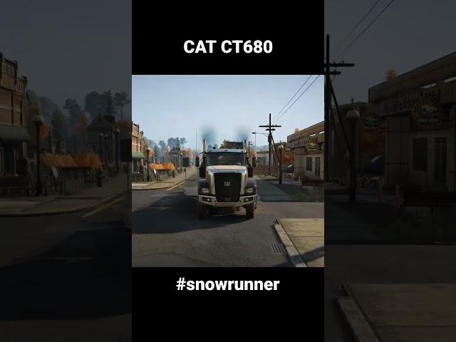 CAT CT680 in #snowrunner #game #truck #trucksimulator