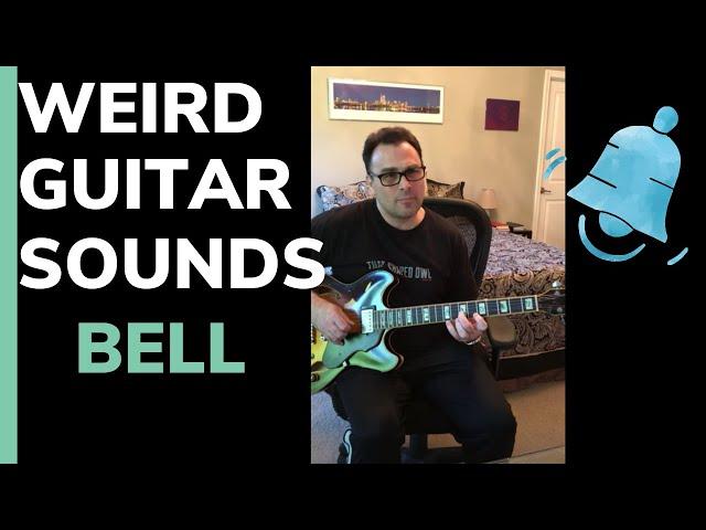 Weird Guitar Sounds: How to make your guitar sound like a bell #shorts