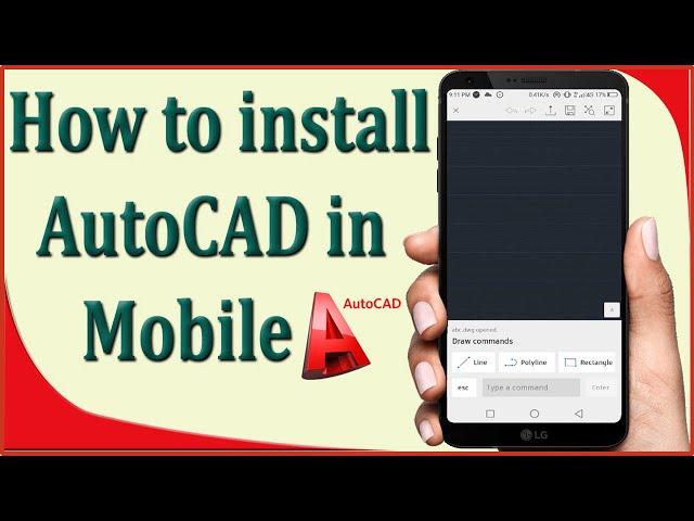 How to install autocad in mobile || Autocad in mobile || #autocad #howto