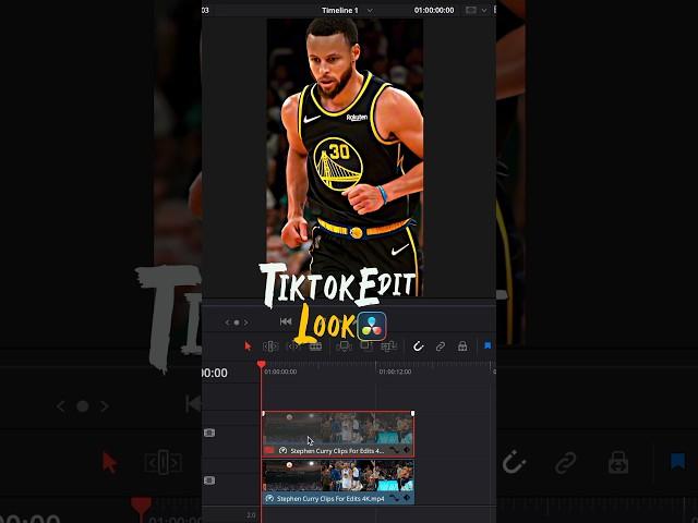 Tiktok edit look in DaVinci Resolve