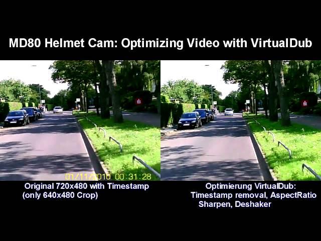 Tutorial: Optimize MD80 (Mini DV) helmet cam videos-Mini DV