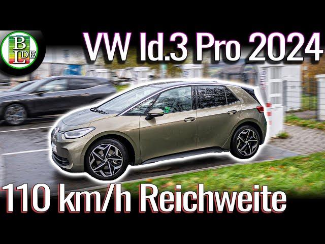 Der NEUE VW Id.3 Pro 2024 (59kWh) - 110 km/h Reichweiten Test