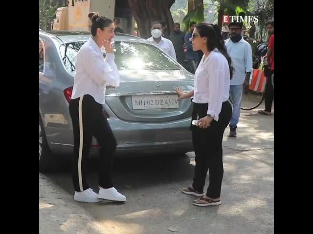 K3G sisters Kareena Kapoor & Kajol catch up on ‘new baby’ and COVID in CUTE video | #Shorts