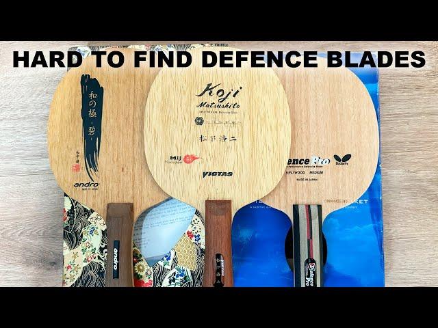 Hard To Find Defensive Blades - Victas Koji Matsushita, Butterfly Defence Pro & Andro Wanokiwami