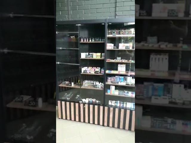 Торговая мебель для магазинов Smoking Shop изготовленная по франшизе