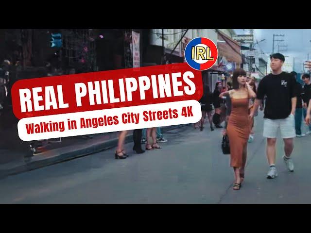 Real Scenes from the Philippines Walking Street, Angeles City 4k