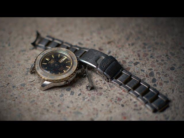 Restoration of Ruined Modern Seiko Diver Watch