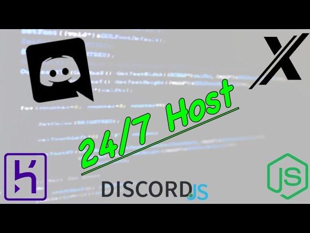 HOW TO HOST YOUR DISCORD.JS BOT (V12) 24/7 FREE