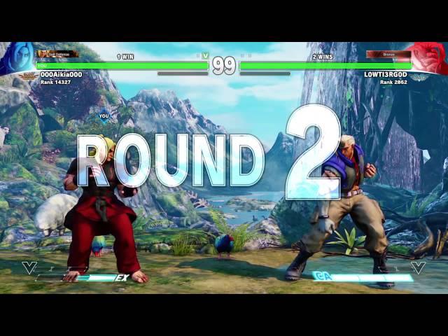 STREET FIGHTER V - Aikia (Ken) VS Black DSP (Nash)