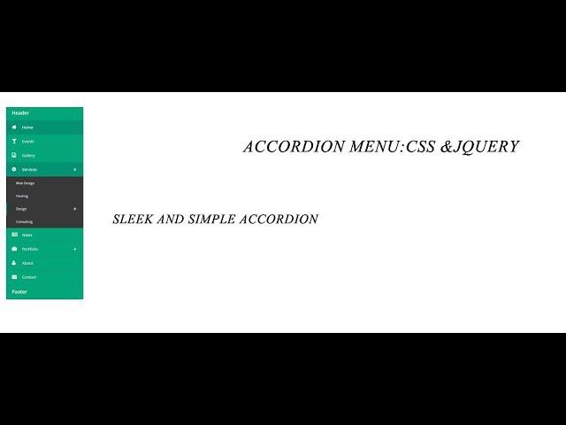 accordion menu made easy