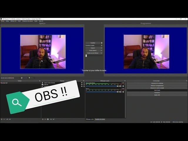 Tuto : streamer avec OBS Studio - diffuser en direct une visioconférence