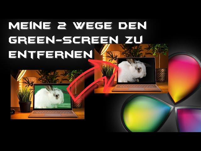 2 Varianten zum Greenscreen entfernen in - DAVINCI RESOLVE 17 - Tutorial Deutsch Anfänger Guide