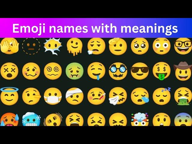 WhatsApp emoji symbols name | emoji symbols meaning | new emoji symbols name with meaning