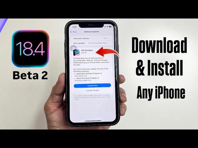 iOS 18.4 Beta 2 New Update- How to Download & Install iOS 18.4 Beta 2 on iPhone 13