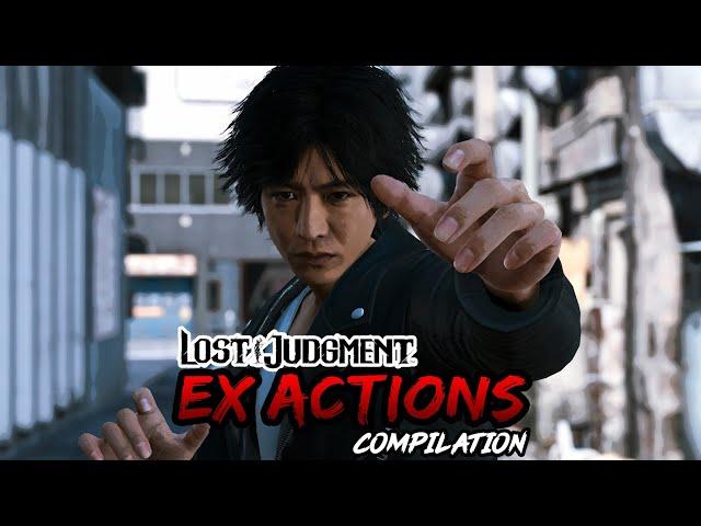 Lost Judgment - All EX Actions Compilation