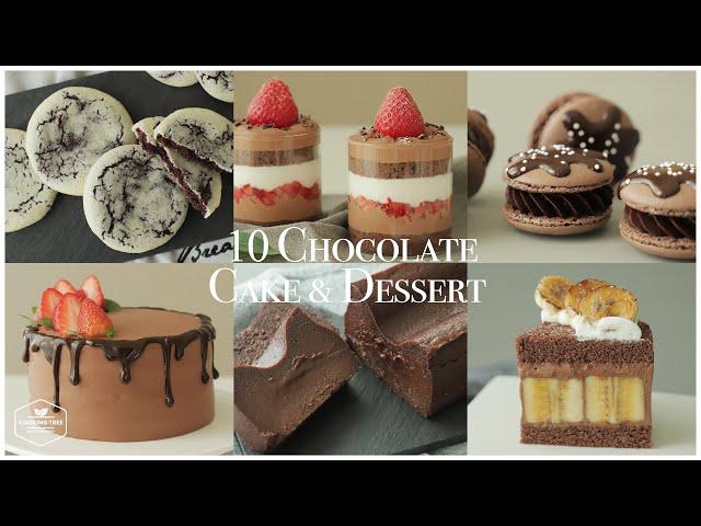 10가지 초콜릿 케이크&디저트 모음.zip : 10 Chocolate Cake & Dessert Recipe | 홈베이킹 영상 모음 Baking Video |Cooking tree