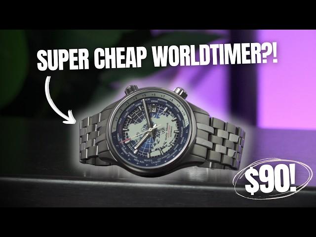 A WORLD TIMER WATCH FOR LESS THAN $100?! | Welly Merck Worldtimer Automatic Unboxing & Review