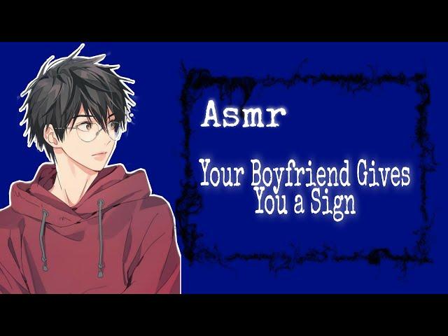 ASMR (ENG/INDO SUBS) Your Boyfriend Gives You a Sign [Japanese Audio]