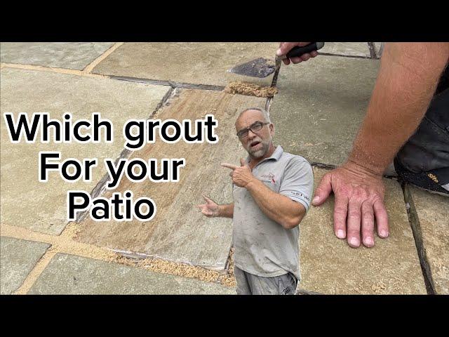 Grouting a patio correctly with the right material #grouting #patio #diy #trending #construction