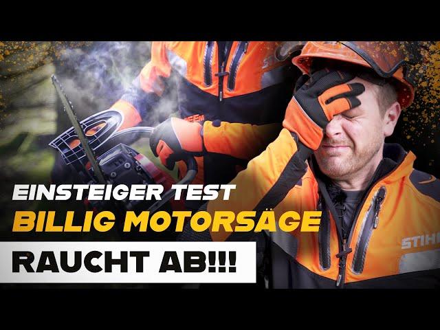 BIS ES QUALMT!!! - Einsteiger Motorsägen Test - STIHL vs. HUSQVARNA vs. SCHEPPACH (Billig Motorsäge)