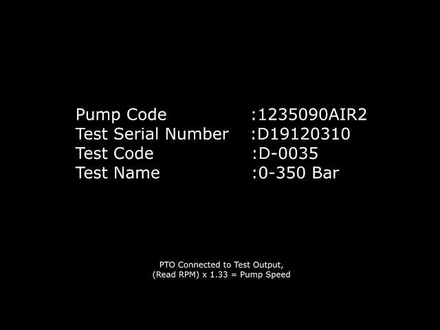 100 cc Hydraulic ''Diamond'' Gear Pump testing , 0-350 Bar - Hipomak Hydraulic