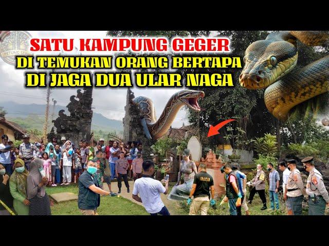 Geger Satu Kampung !! Ditemukan Orang Bertapa Ratusan Tahun Dijaga Ular Naga Sampai Berlumut