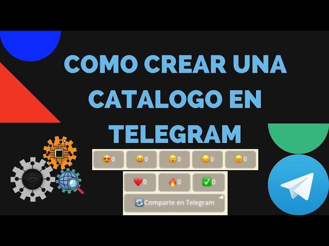 TELEGRAM COMO CREAR UN CATALOGO CON BOTONES BOT BHButtons_bot