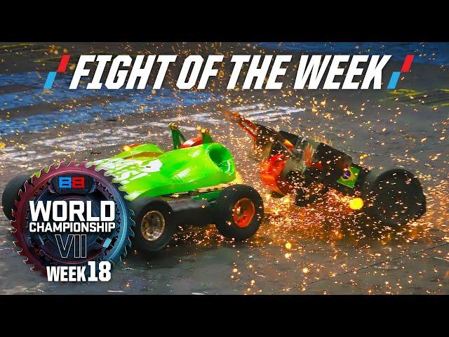 Will it End in Flames? | BattleBots FOTW: Ribbot vs. Black Dragon | from WC7