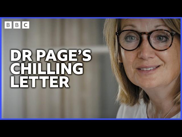 Dr Page's Letter | Murder Trial: The Killing of Dr Brenda Page | BBC Scotland