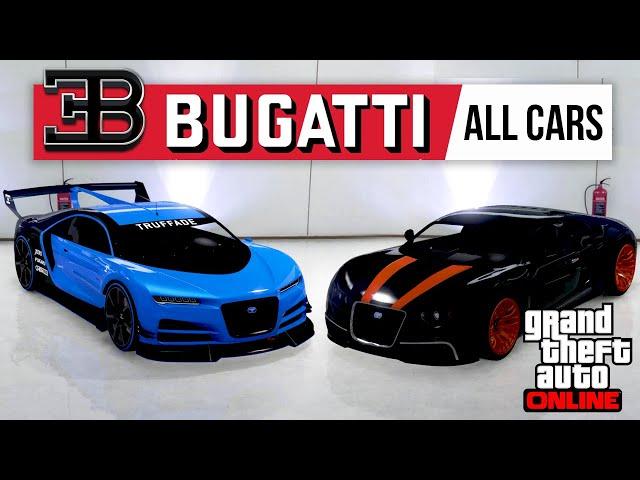 All Bugatti Cars in GTA 5 Online [2024 in-depth guide]