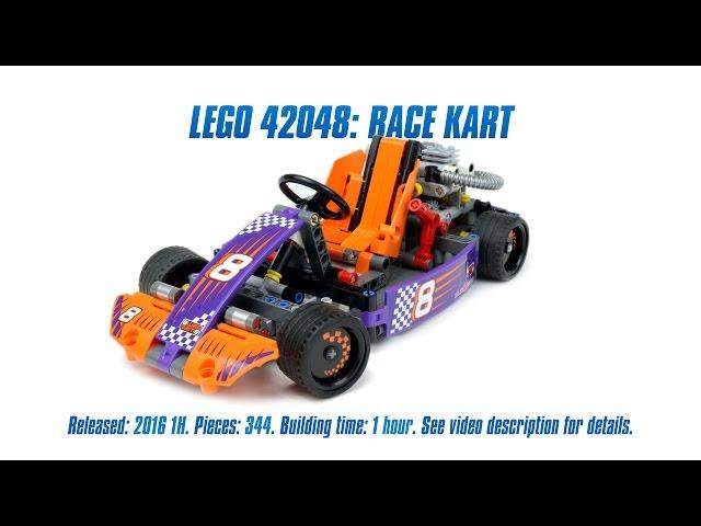 'Lego Technic 42048: Race Kart' Unboxing, Parts List, Speed Build & Review