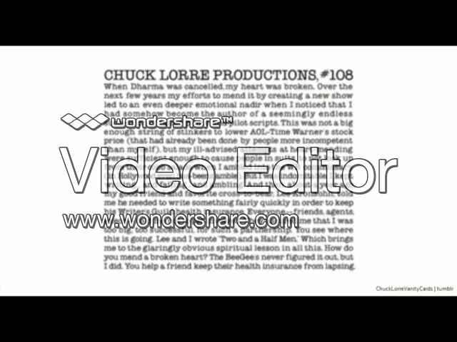 Sam Reads Chuck Lorre Productions 108