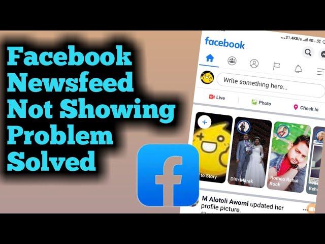 How to Fix Facebook Newsfeed Not Showing Problem Solved 2024