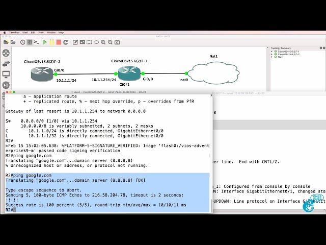 GNS3 Talks: Use the NAT node to connect GNS3 to the Internet easily!