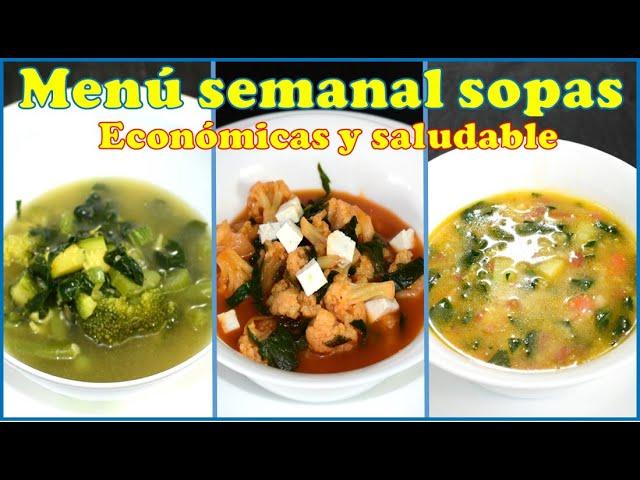 3 sopas muy baratas de hacer y saludables