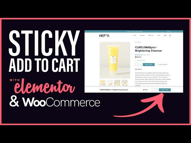 Elementor with WooCommerce Sticky Add To Cart Bottom Bar - No Code or Plugins Needed!