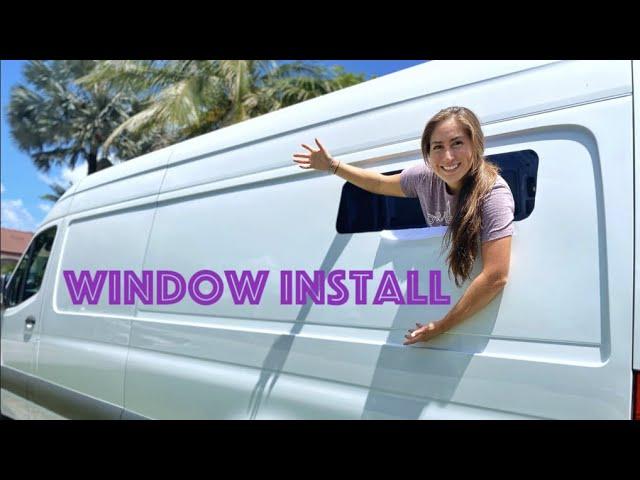 Mercedes Sprinter van window install