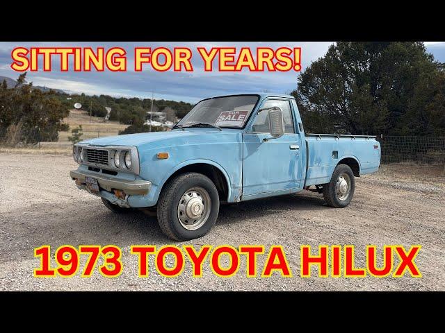 ABANDONED - Will it Run and Drive Home? - 1973 Toyota Hilux - POLICE SHOW UP!