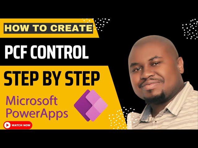 How to create a PowerApps PCF control | Tutorial