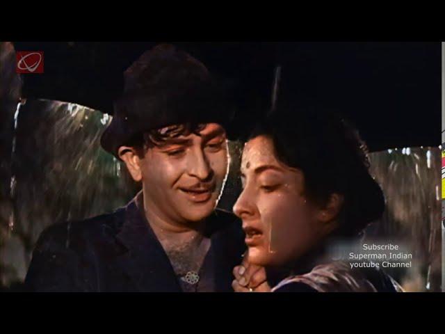 Color -Shree 420 - Pyar Hua Ikrar Hua Hai Pyar Se - Manna Dey - Lata Mangeshkar