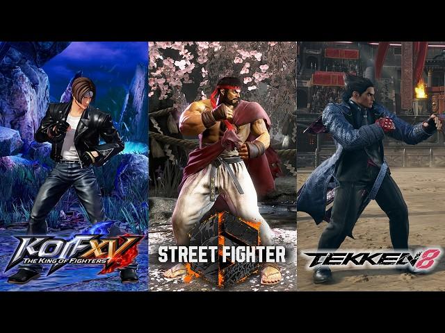 KOF XV vs SF6 vs TEKKEN 8 (Comparison)